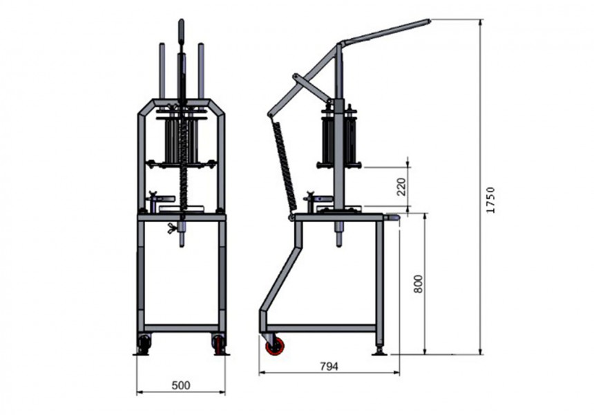 fiche technique piqueuse bleu